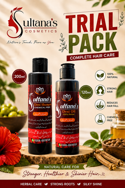 TRIAL PACK ( 200ML SHAMPOO+120ML OIL)